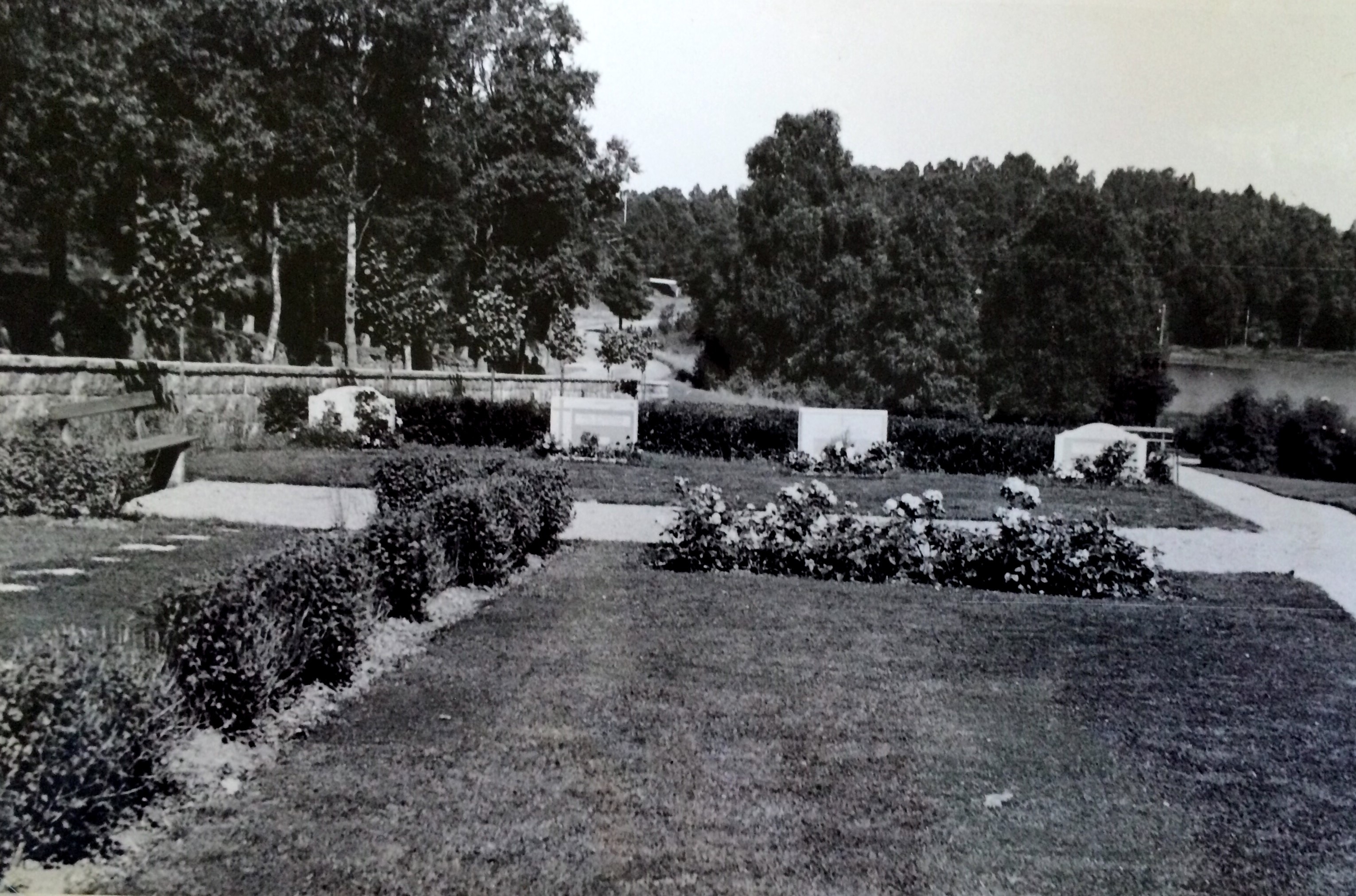 Gnosjö kyrkokgården 1952.