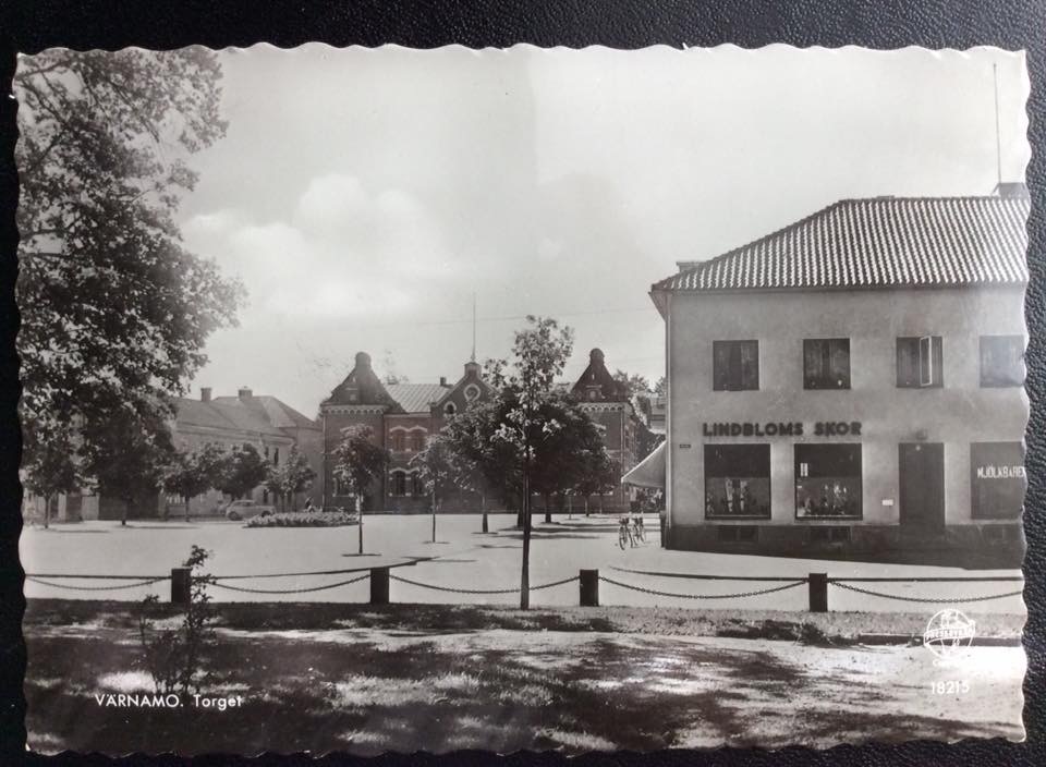 Värnamo tingshus kyrktorget vykort